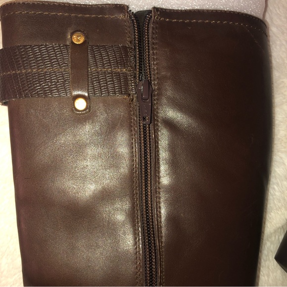 Genuine Leather Brown Knee High Boots 👢 size 09 - Picture 8 of 11